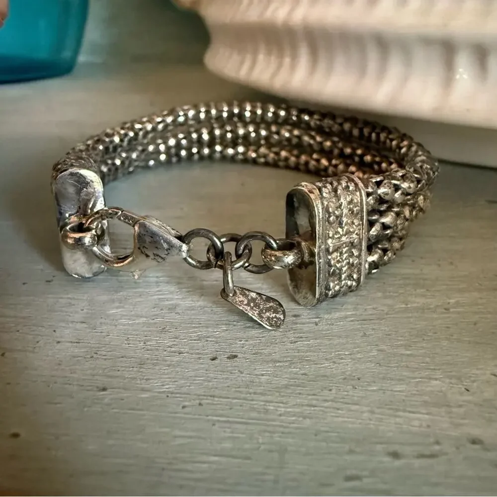 Silpada 925 Sterling Silver Multi Chain Bracelet